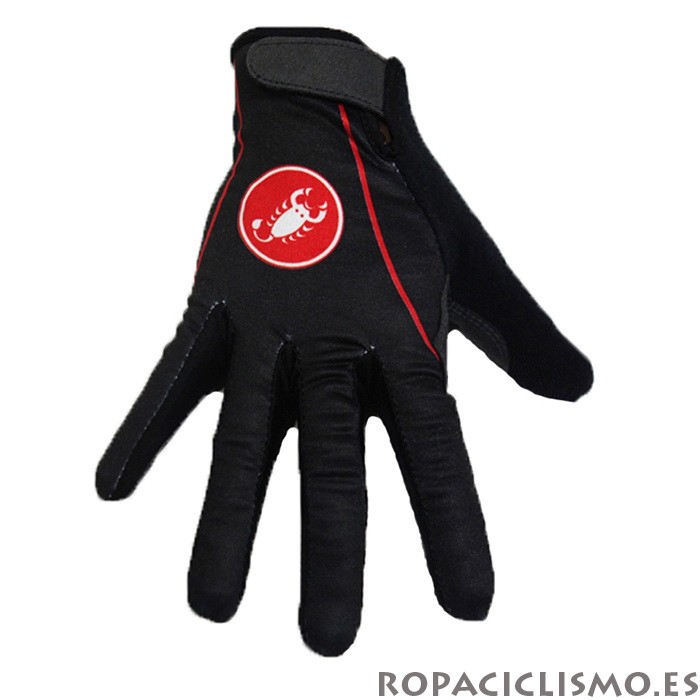 2020 Castelli Guantes Largos Negro Rojo